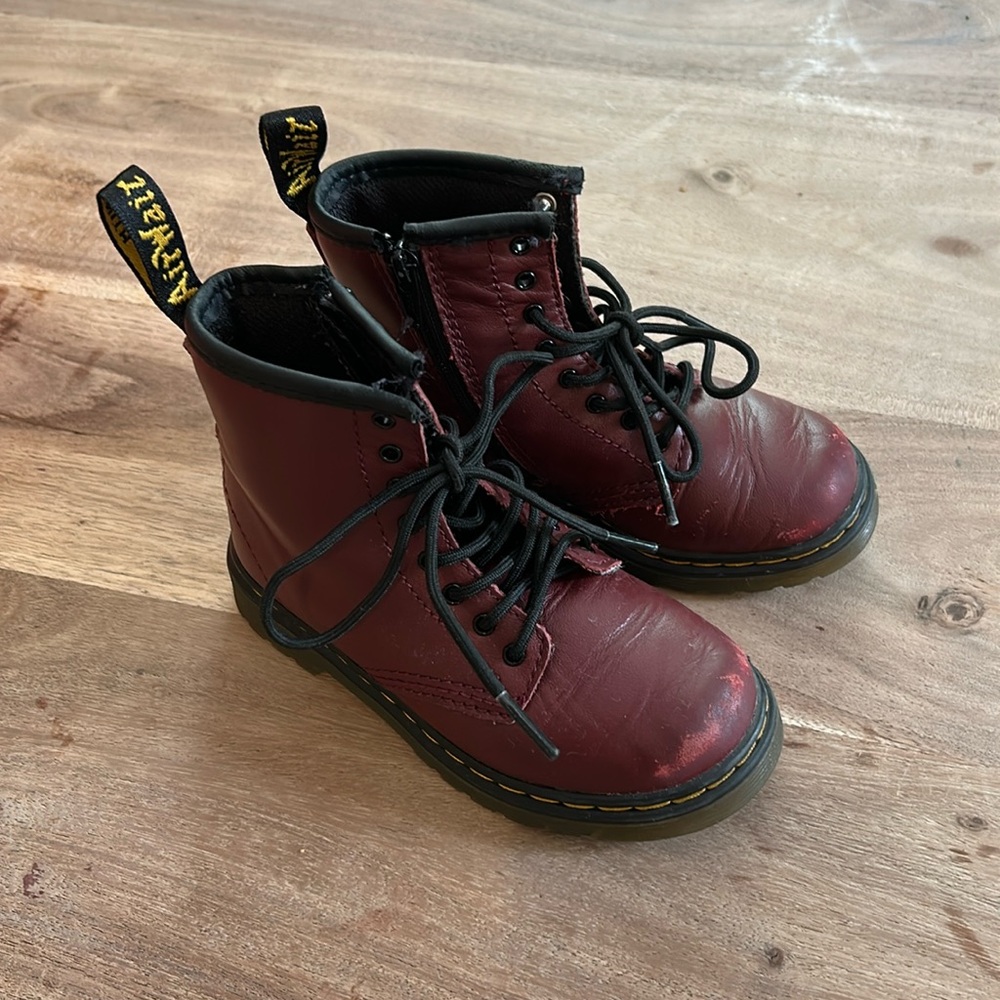 Dr Martens Boots Red Toddler Size 9